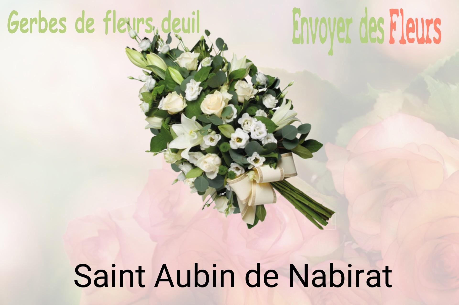 Gerbe de fleurs de deuil livrée à Saint-Aubin-de-Nabirat